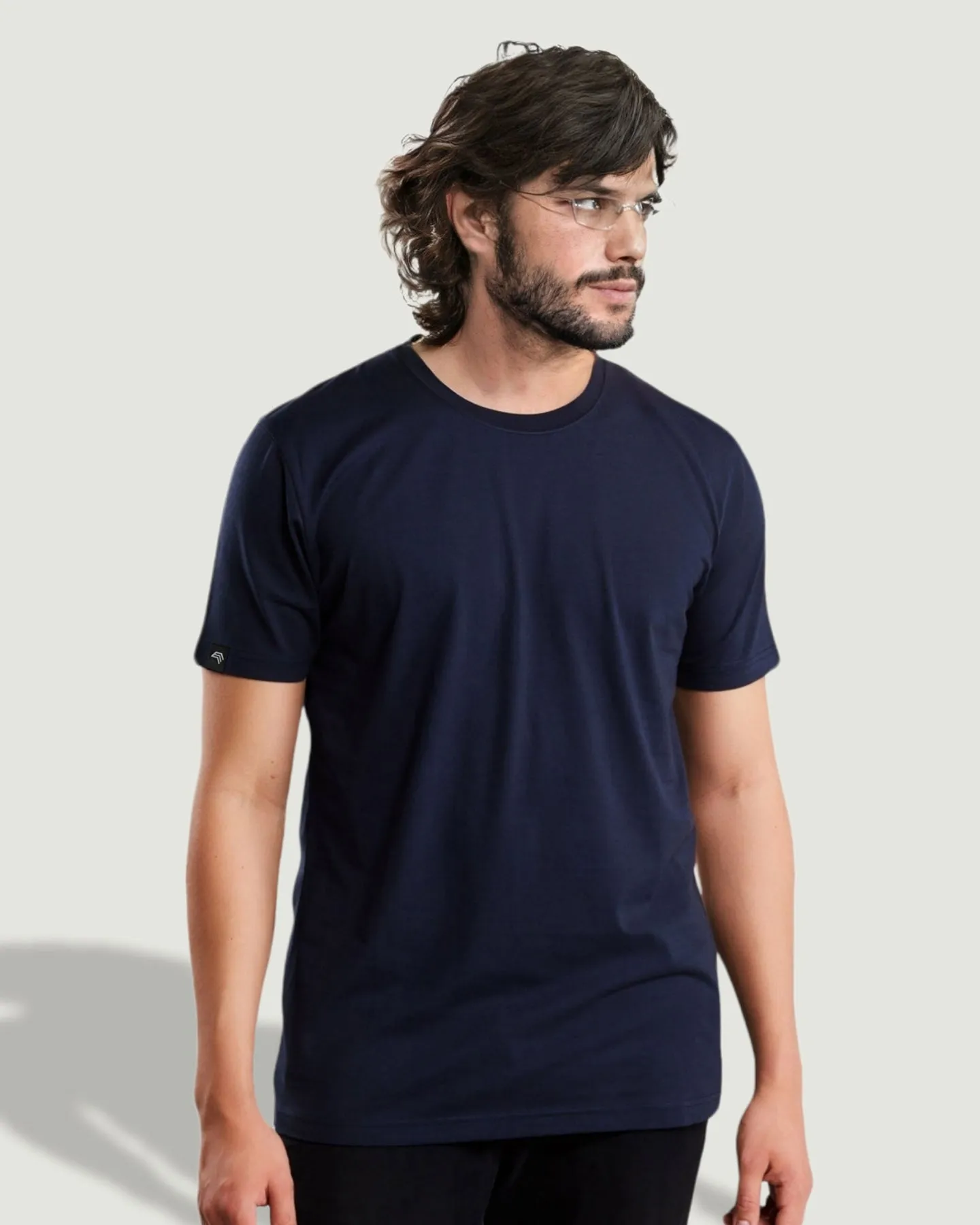 RMH 0101 ― Herren Luxury Bio-Baumwolle T-Shirt - Navy Blau