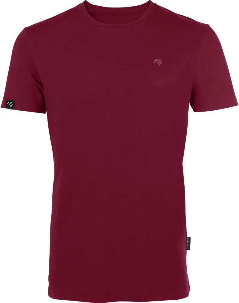 RMH 0101 ― Herren Luxury Bio-Baumwolle T-Shirt - Rot Bordeaux