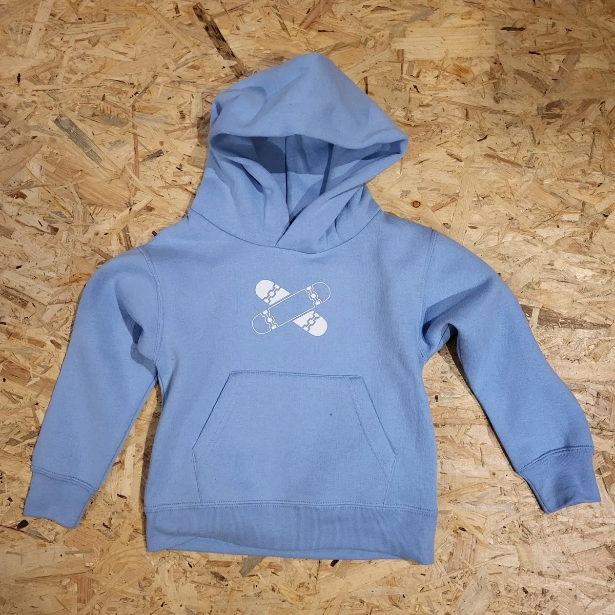 Rollbrett Mission Kids Hoodie Old School sky blue