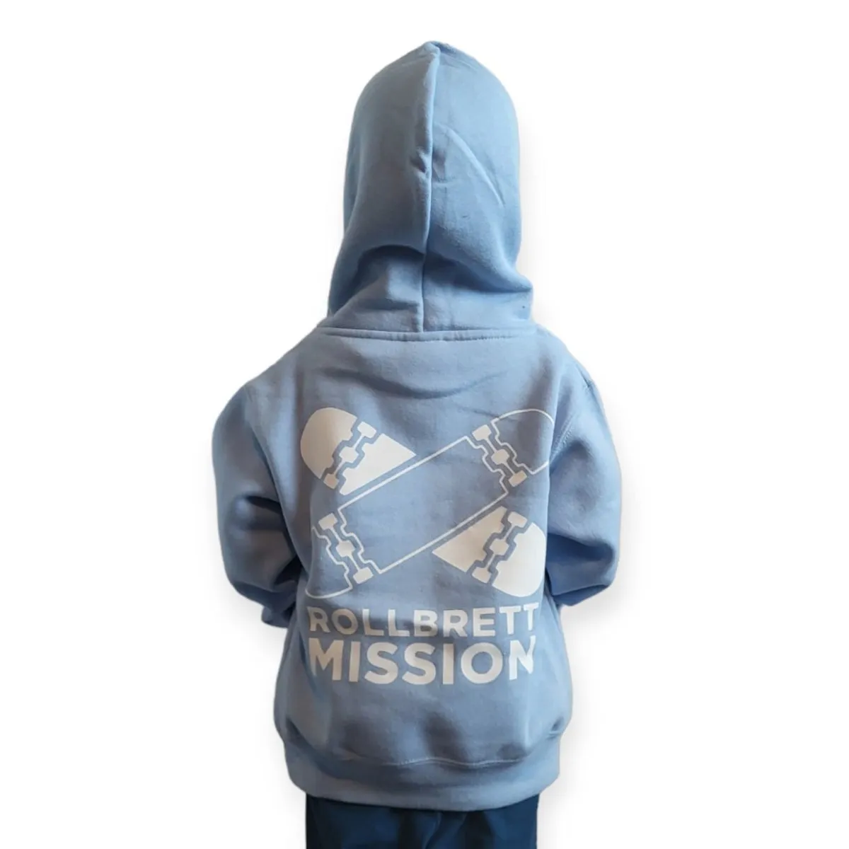 Rollbrett Mission Kids Hoodie Old School sky blue