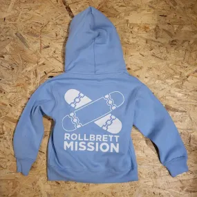 Rollbrett Mission Kids Hoodie Old School sky blue