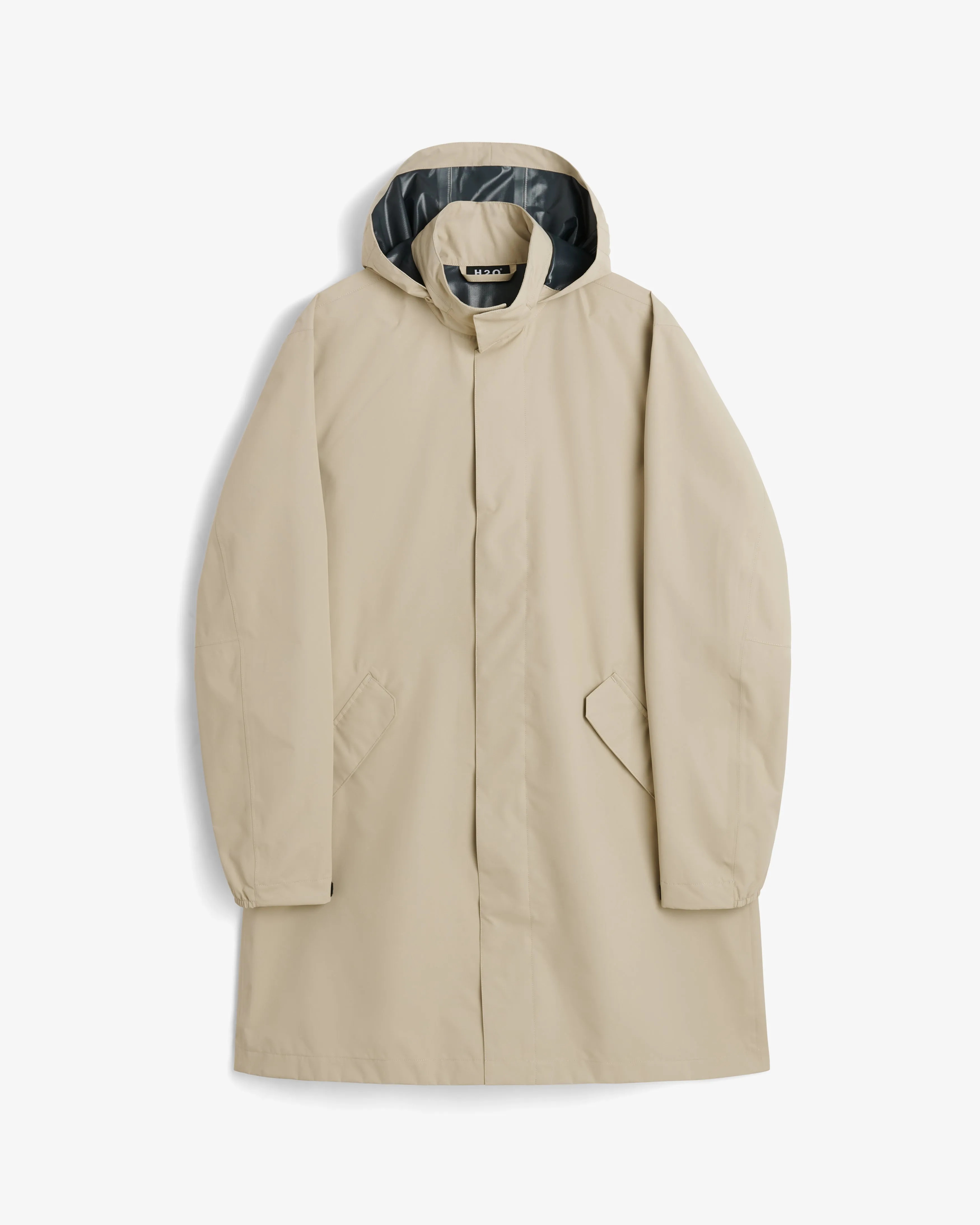 Rømø LW Long Rain Jacket - Warm Grey