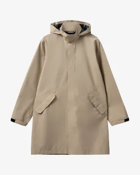 Rømø LW Long Rain Jacket - Warm Grey