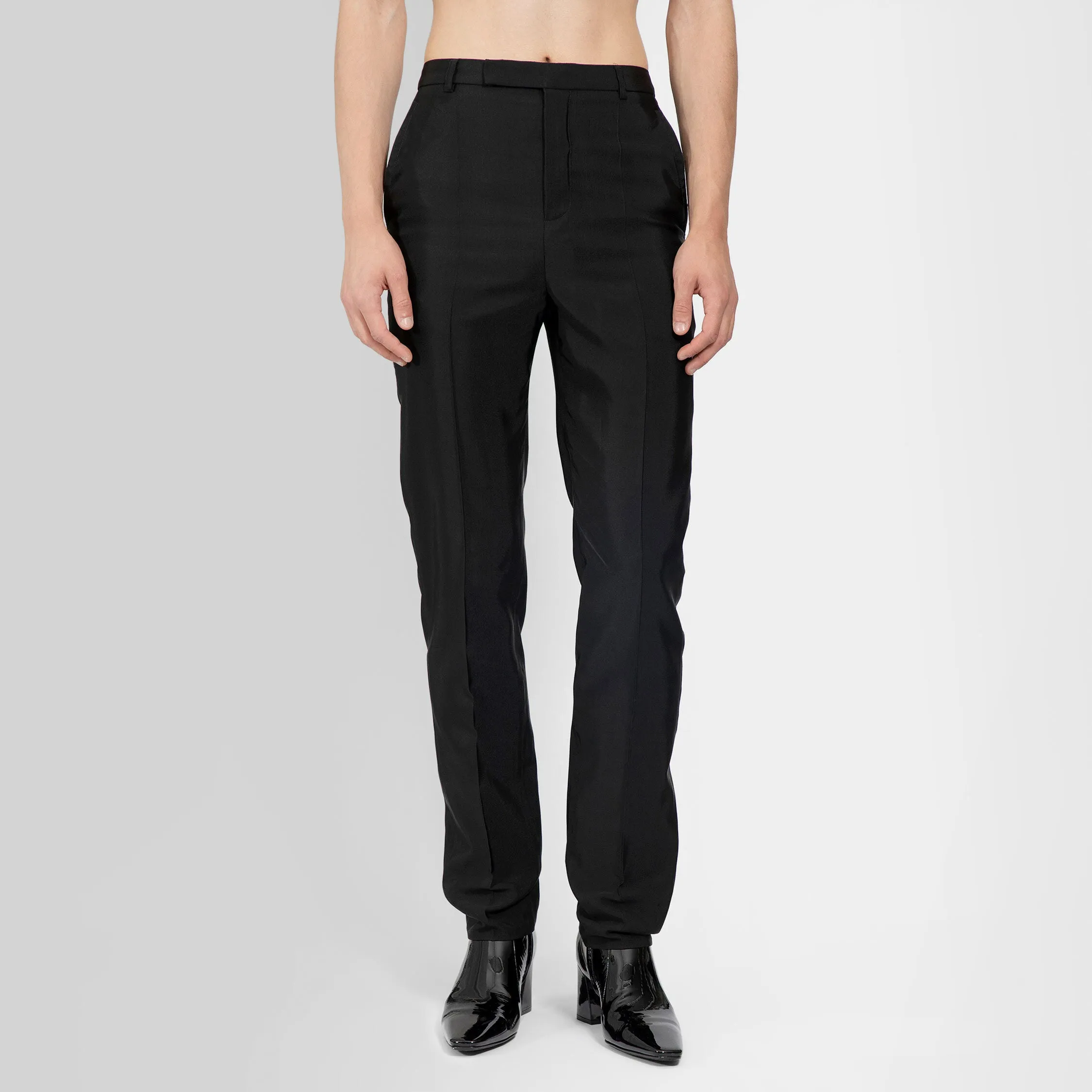 SAINT LAURENT MAN BLACK TROUSERS