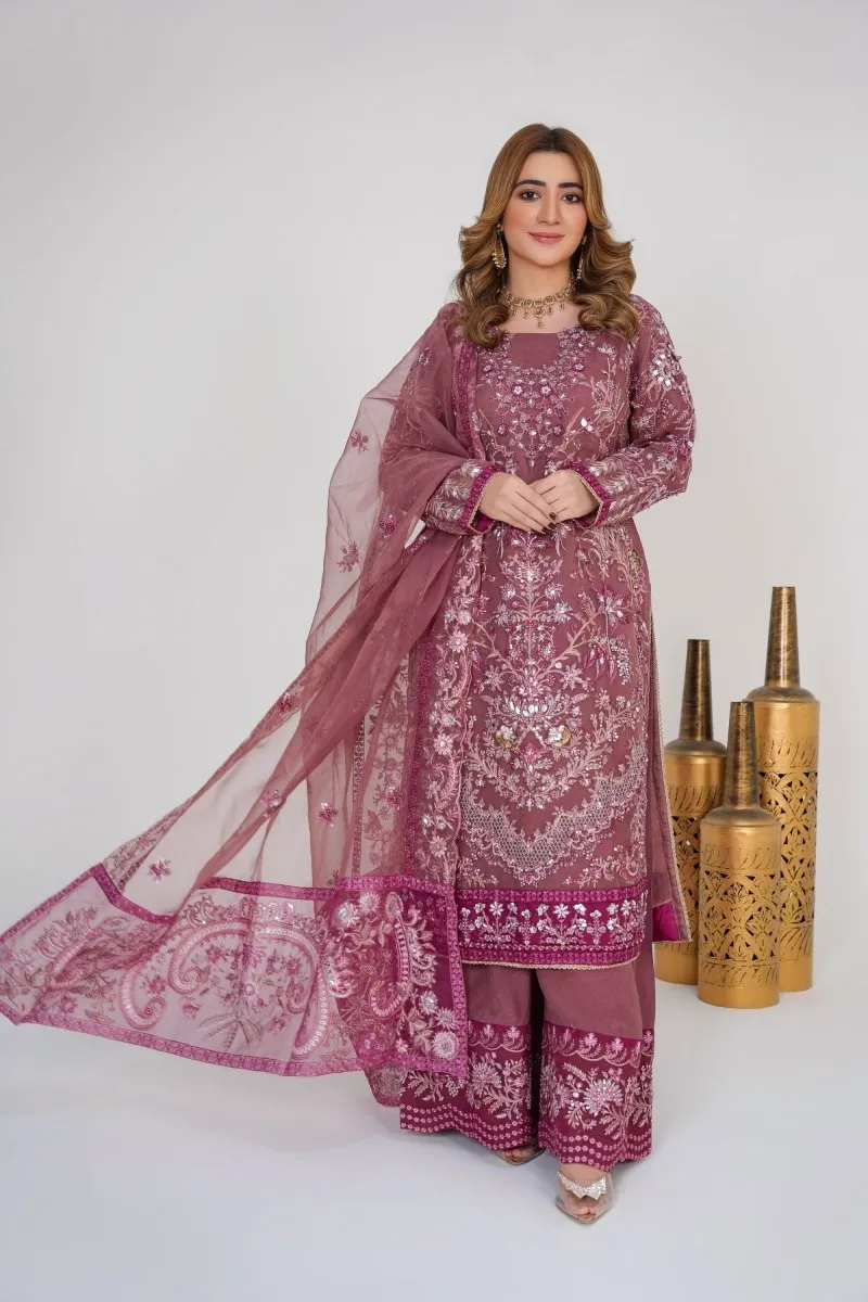 Sajni Embellished Organza Pakistani Wedding Wear SAJ04