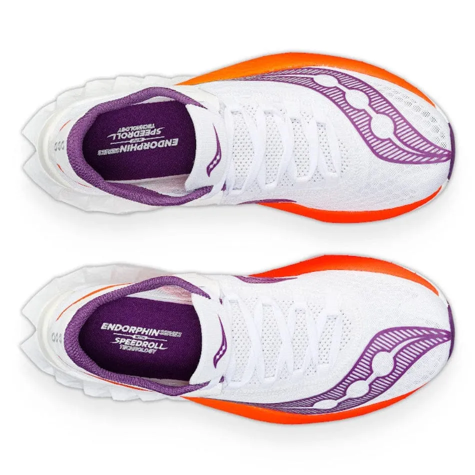 Saucony Endorphin Pro 4 Women's Running Shoes SS24 White / Violet