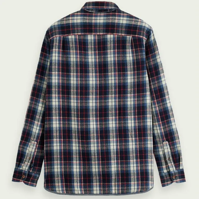 Scotch & Soda Regular Fit Checked Flannel Shirt (Combo A) 169068