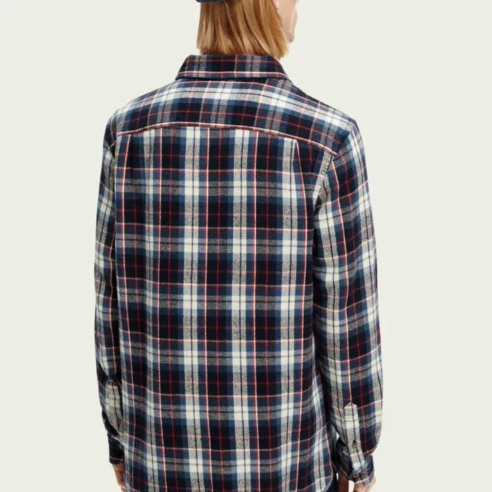 Scotch & Soda Regular Fit Checked Flannel Shirt (Combo A) 169068