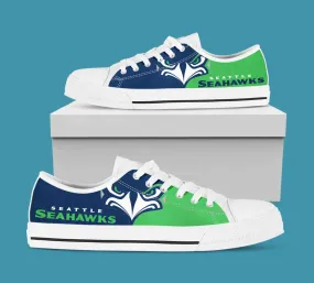 Seattle Seahawks Custom Lowtop, Football Custom Shoes, Sport Lowtop, Canvas Shoes, Canvas Lowtop, Unisex Shoes, Gift Birthday