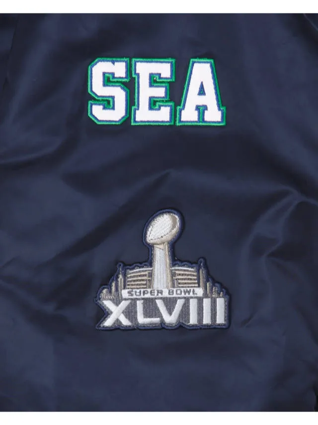 SEATTLE SEAHAWKS X ALPHA X NEW ERA MA-1 BOMBER JACKET