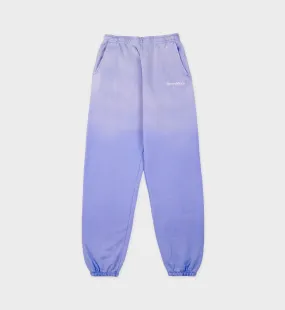 Serif Logo Sweatpant - Dip Dye Blue/White