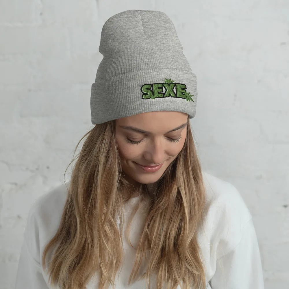 SEXE KUSH Cuffed Beanie