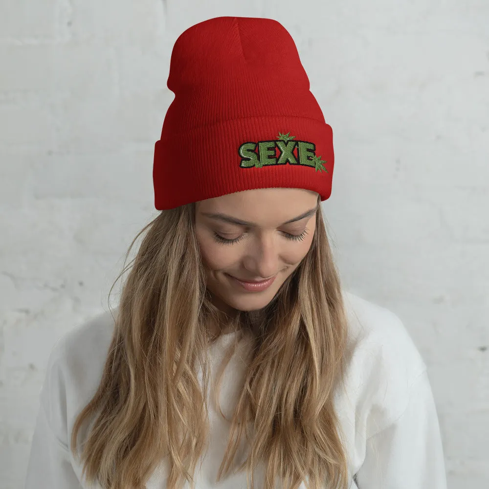 SEXE KUSH Cuffed Beanie