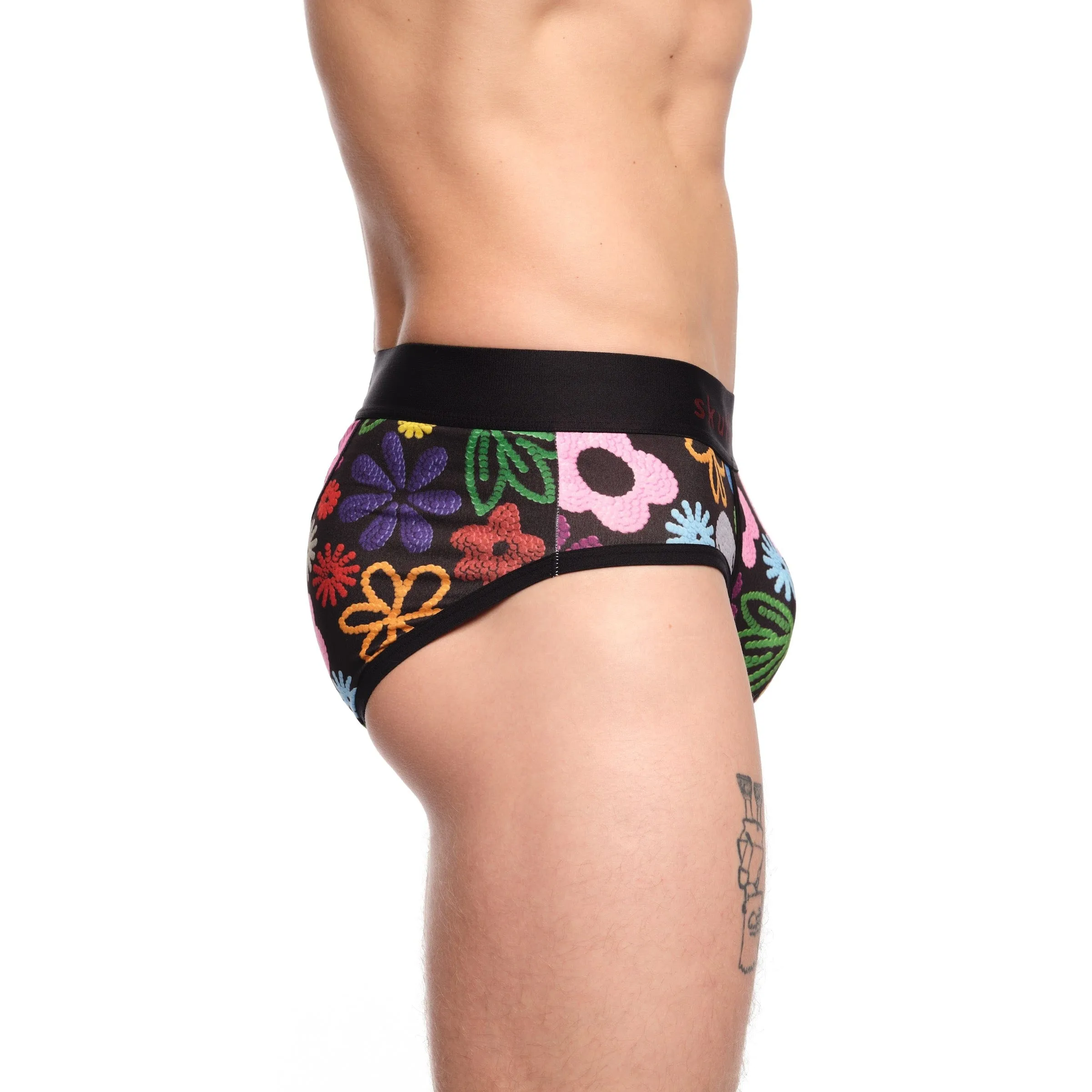 Skull Floral Brief