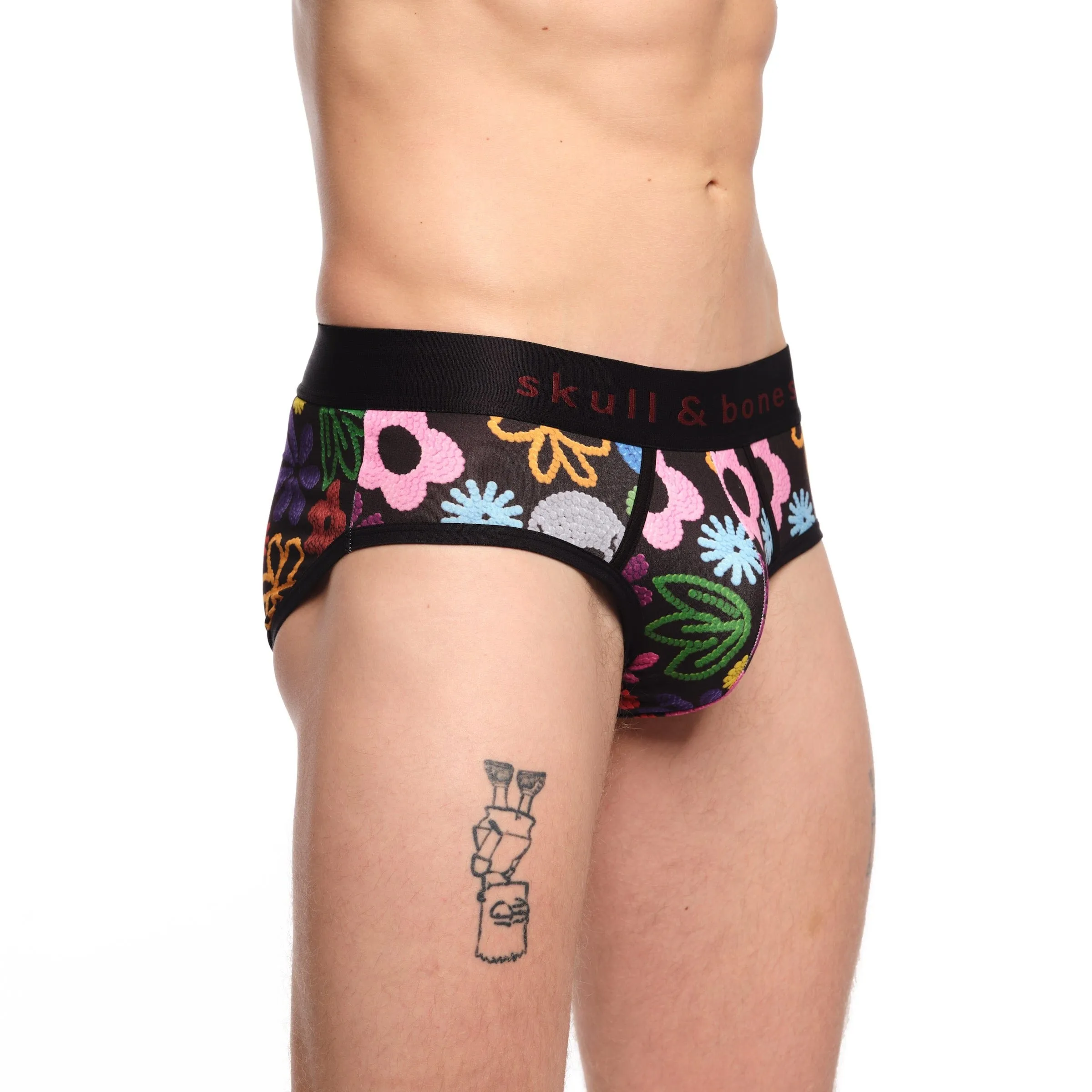 Skull Floral Brief