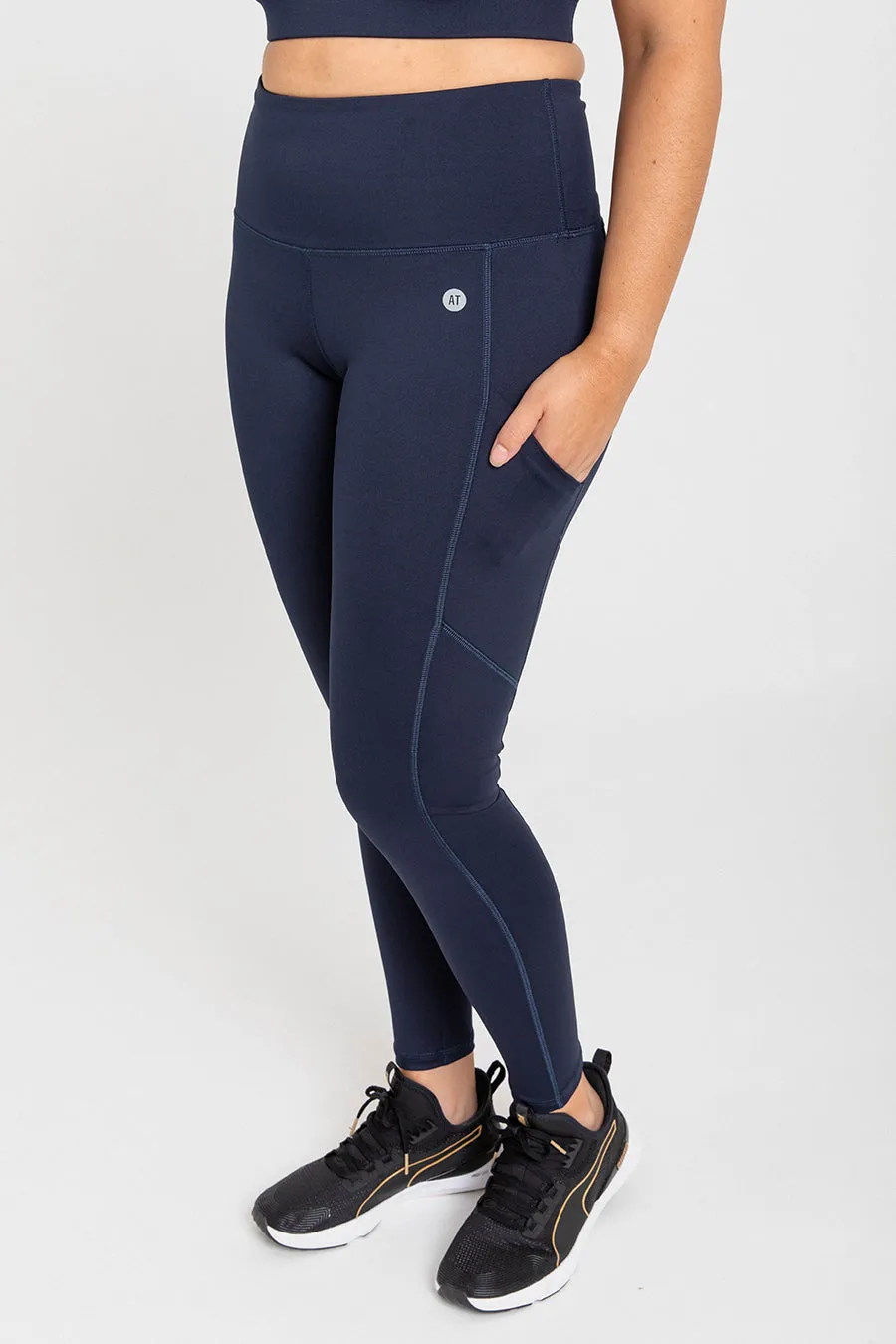 Smart Pocket Full Length Tight - Navy