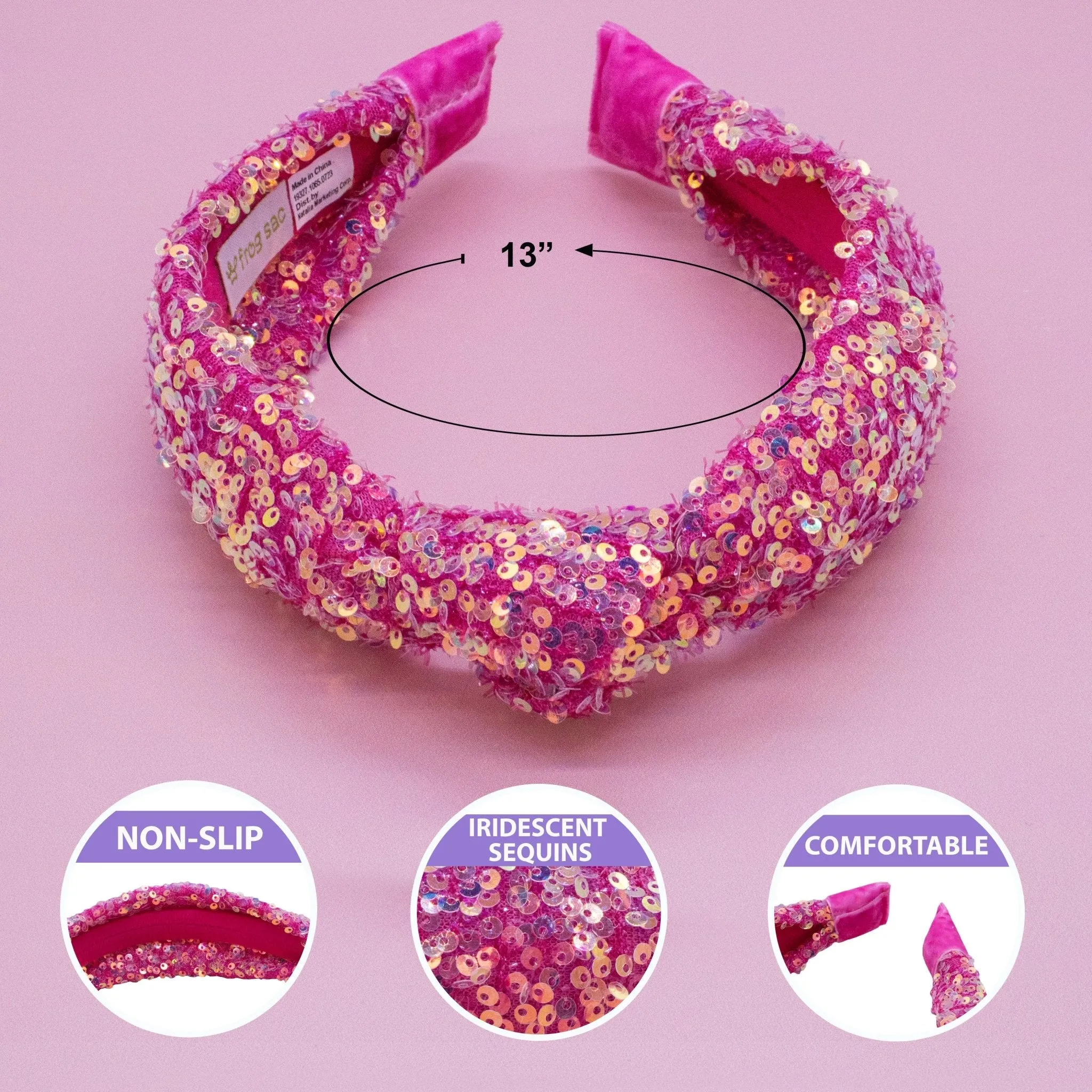 Sparkly Sequin Knot Headband For A Cause (Charity)