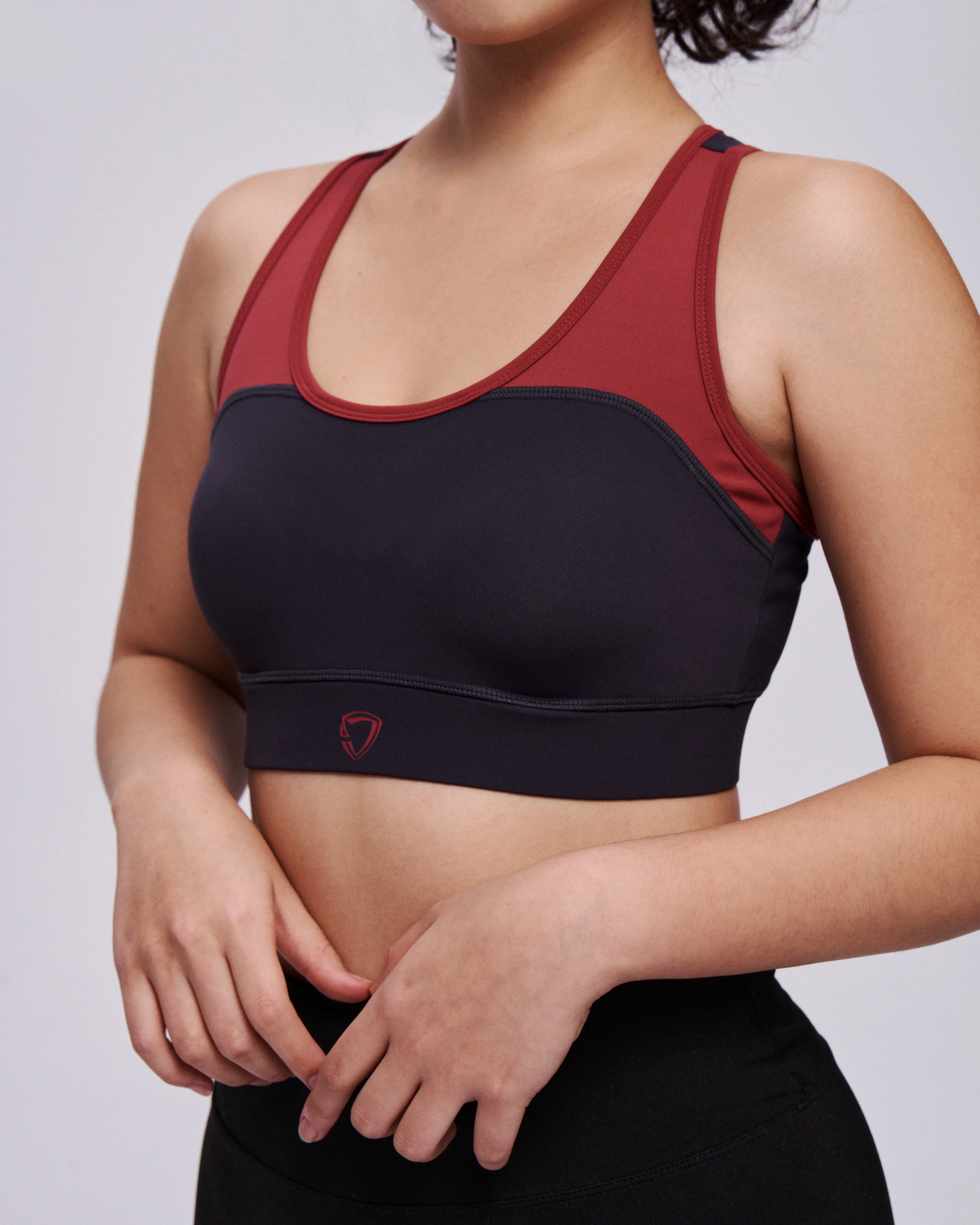 Spliced Padded Sports Bra