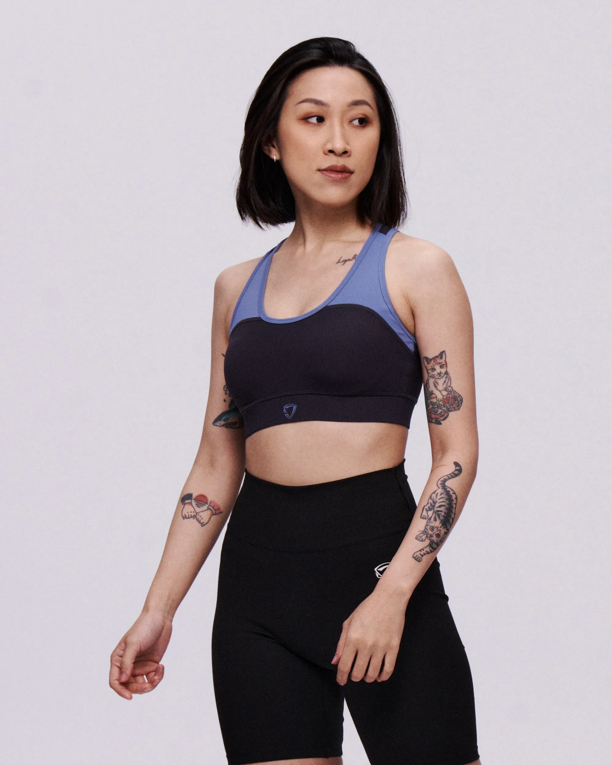 Spliced Padded Sports Bra