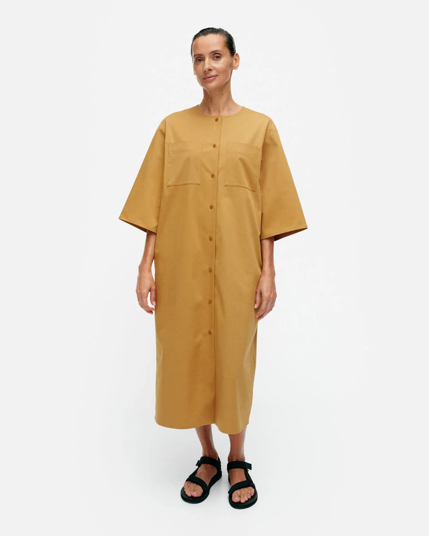 särkkä solid - cotton dress