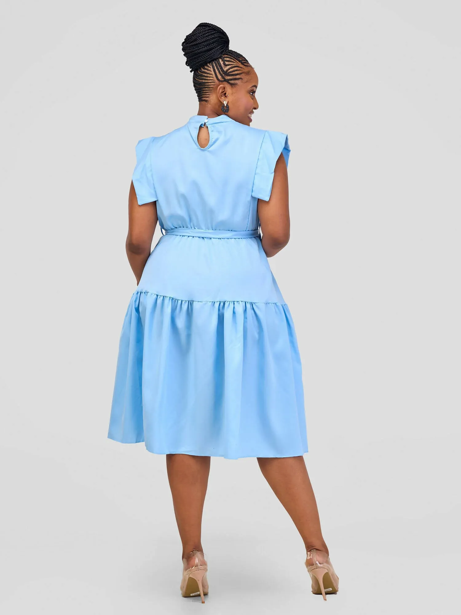 Stylish Sisters Midi Dresses - Sky Blue