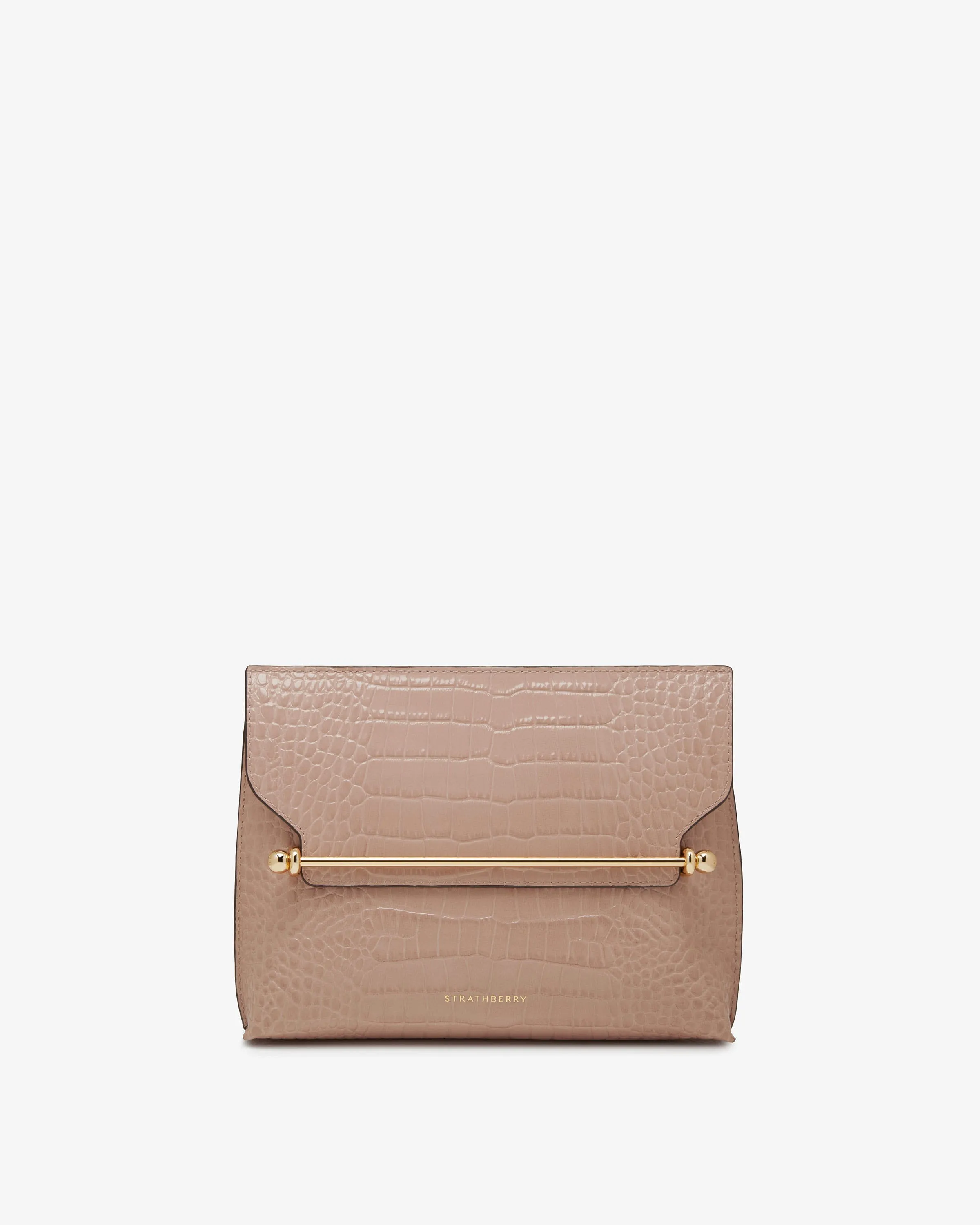 Stylist - Croc-Embossed Leather Peony