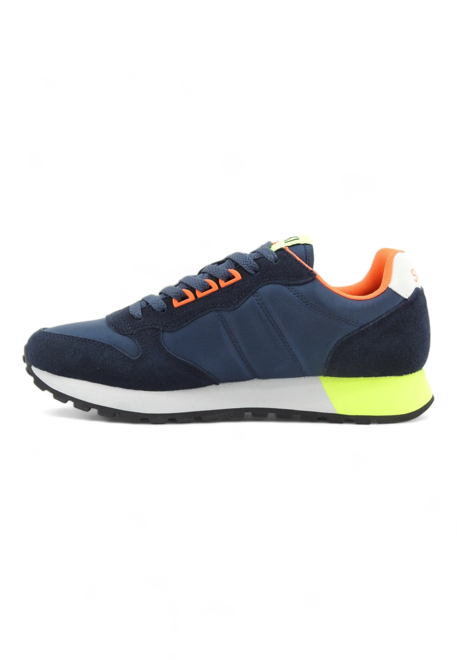 SUN68 Jaki Fluo Sneaker Uomo Navy Blue Z34113