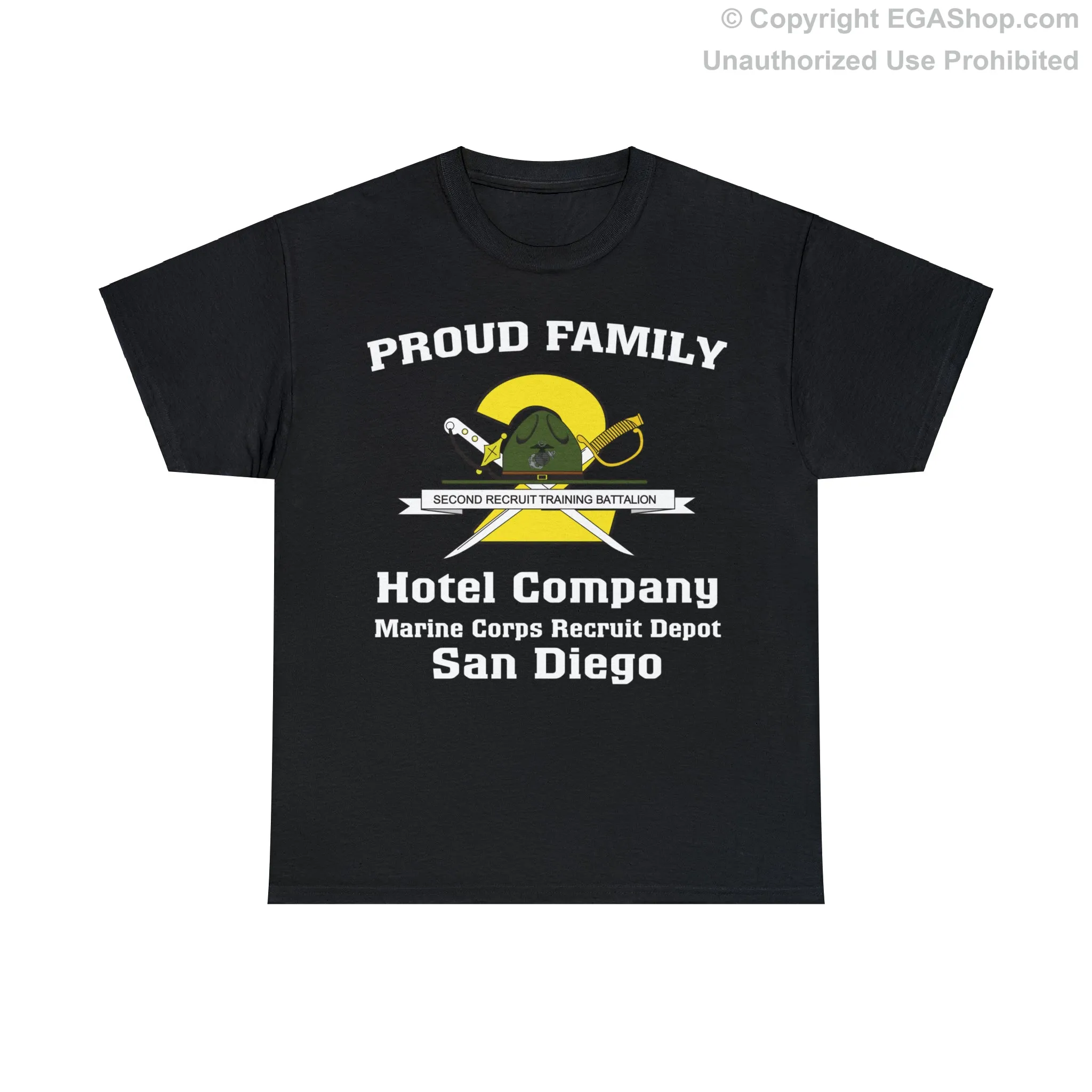 T-Shirt: Hotel Co. MCRD San Diego (2nd Battalion Crest)