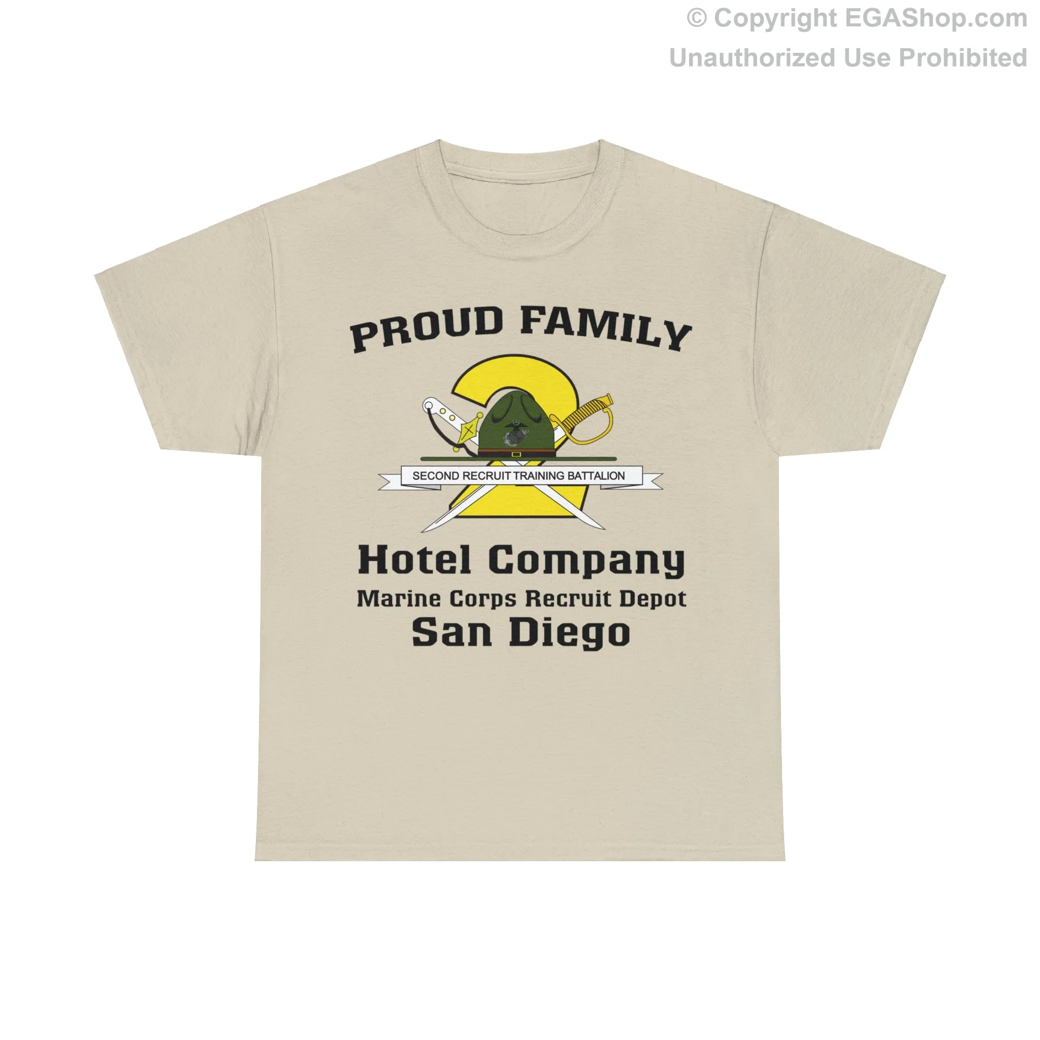 T-Shirt: Hotel Co. MCRD San Diego (2nd Battalion Crest)