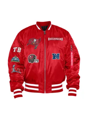 TAMPA BAY BUCCANEERS X ALPHA X NEW ERA MA-1 BOMBER JACKET