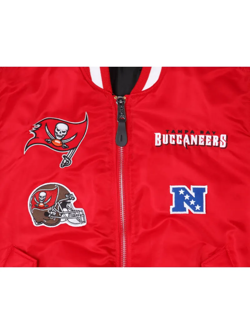 TAMPA BAY BUCCANEERS X ALPHA X NEW ERA MA-1 BOMBER JACKET