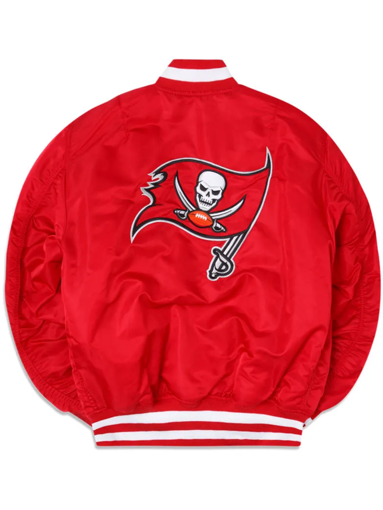 TAMPA BAY BUCCANEERS X ALPHA X NEW ERA MA-1 BOMBER JACKET