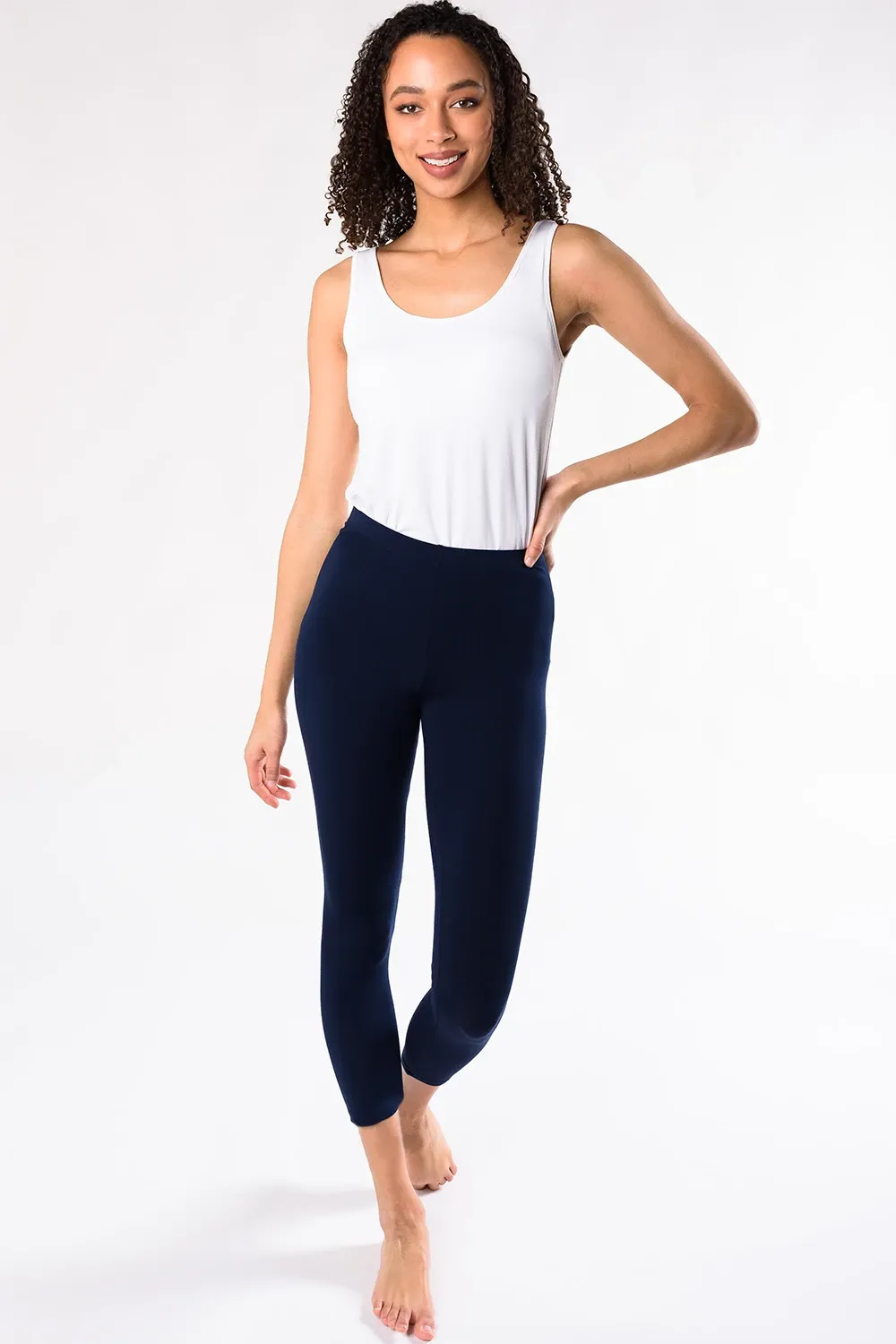 Terrera Suri Capri Bamboo Leggings - Ink