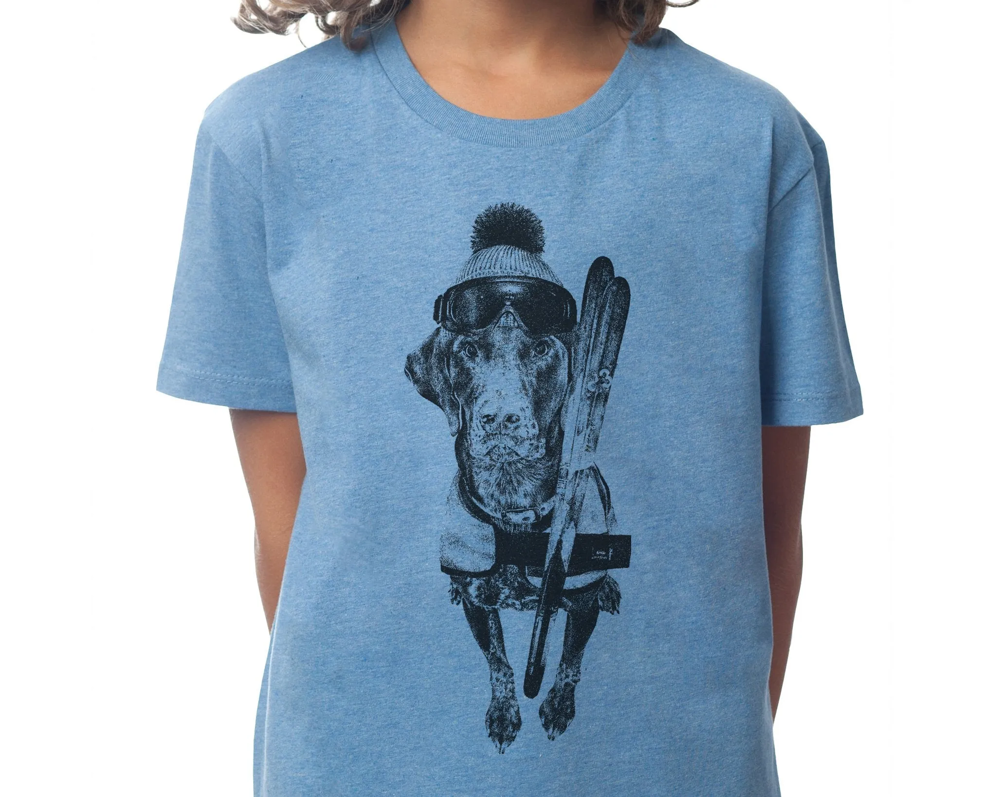 The Alpine Guru - Kids T-shirt - Mid Heather Blue