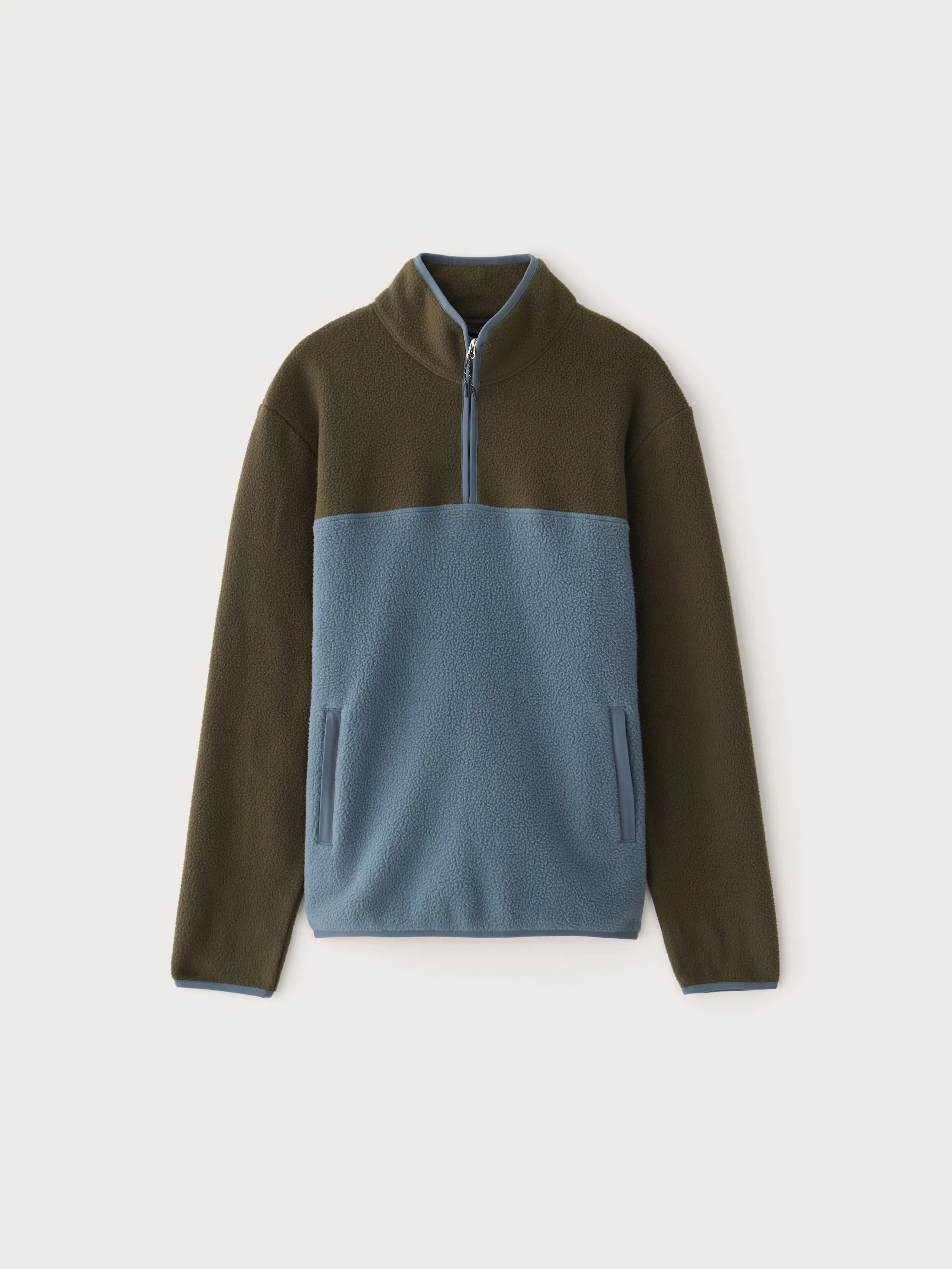 The Axis Colour Block Pullover in Stormy Blue