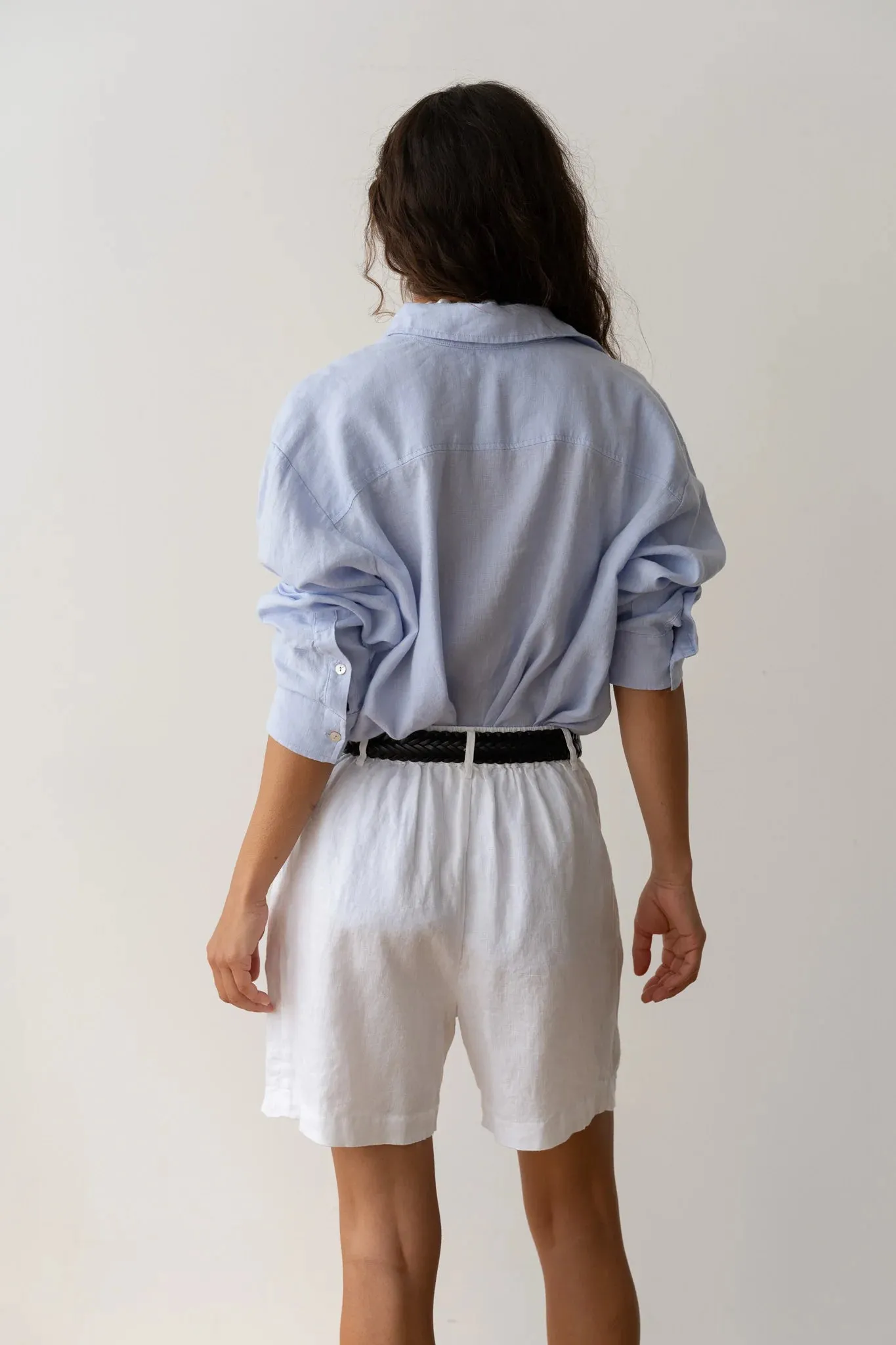 The Linen Relaxed Shirt - Cloud