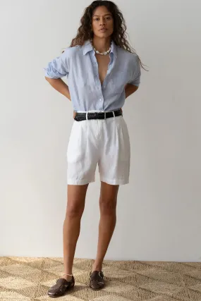 The Linen Relaxed Shirt - Cloud