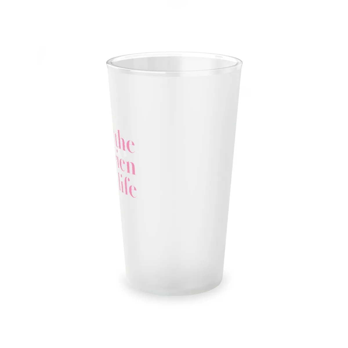 #thedarienlife Frosted Pint Glass, 16oz