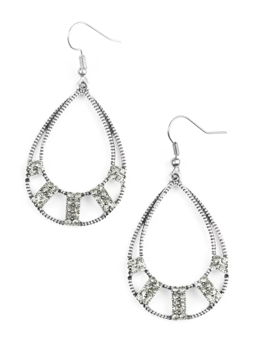 Trillion Dollar Teardrops Silver Earrings