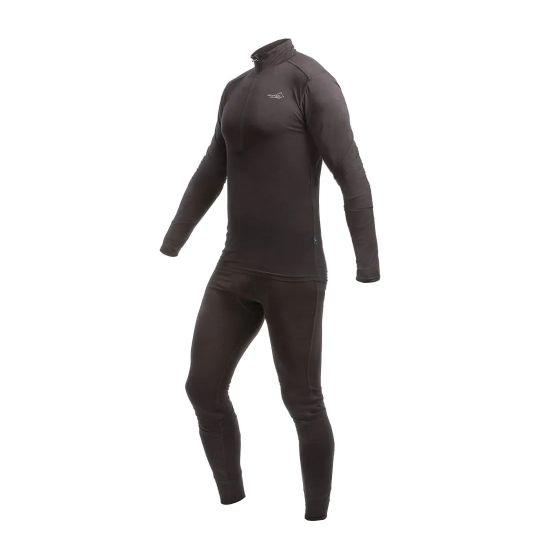 Ultra Bamboo Long Underwear Set Men (Black)