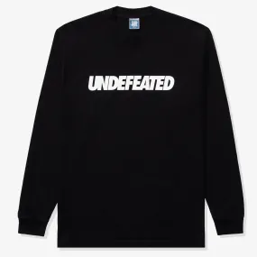 Undefeated Big Logo Long Sleeve Tee Black