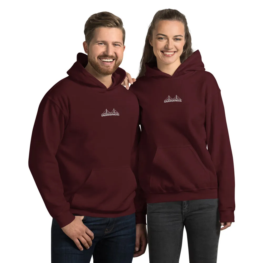 Unisex Hoodie Embroidered Savannahwood Logo