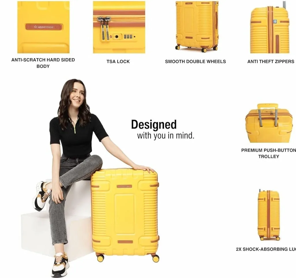 Uppercase Ridge Hard Luggage (Yellow)