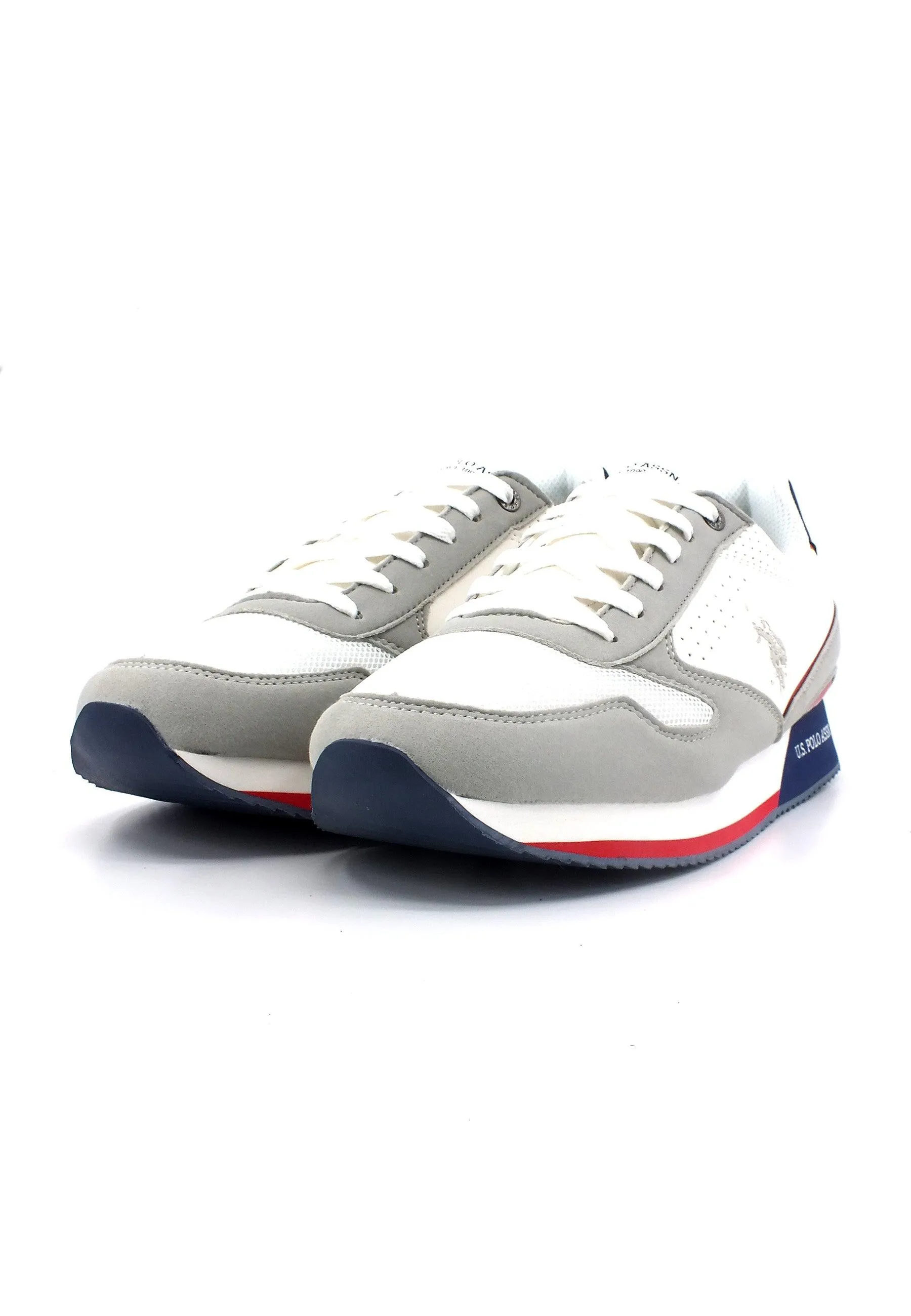 U.S. POLO ASSN. Sneaker Uomo White Blue NOBIL003