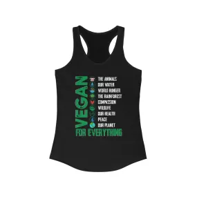 Vegan For Everything Women's Ideal Racerback Tank