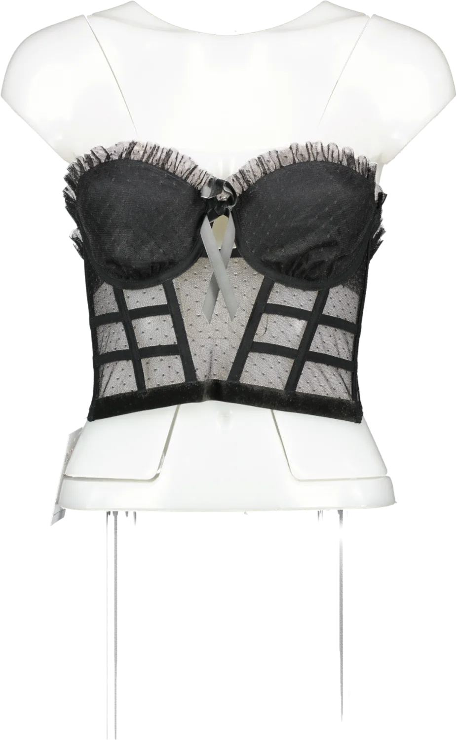 Victoria's Secret Black Dream Angels Corset Bra Top BNWT UK 32C