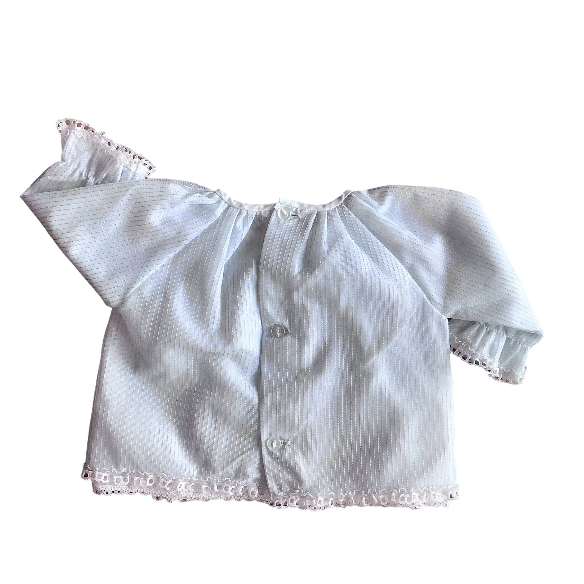 Vintage 60's Blue /White Thinstripes Shirt/ Top / Blouse / 0-3 Months