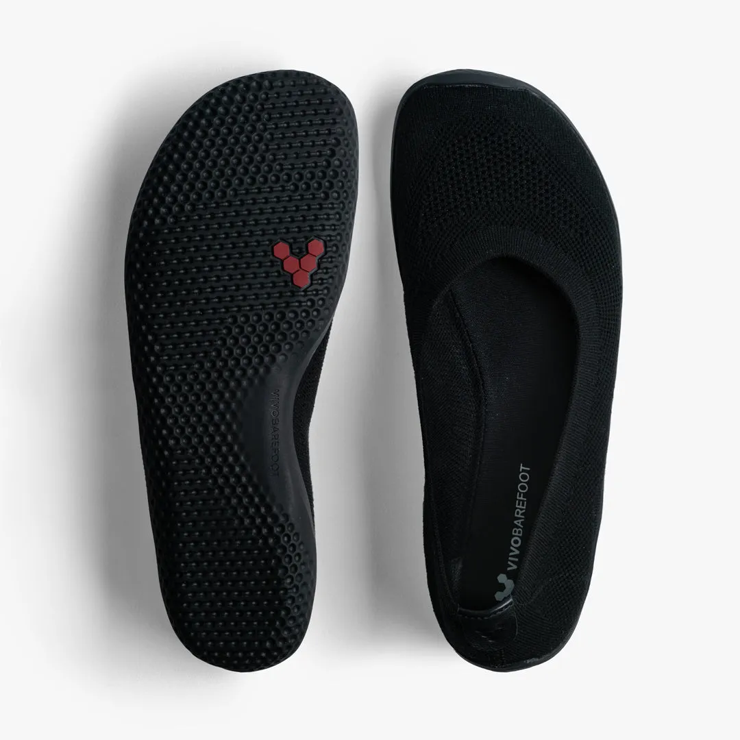 Vivobarefoot Asana Yin Ballerina Knit Womens – Obsidian