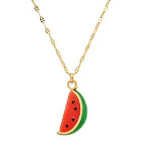 Watermelon Slice Necklace