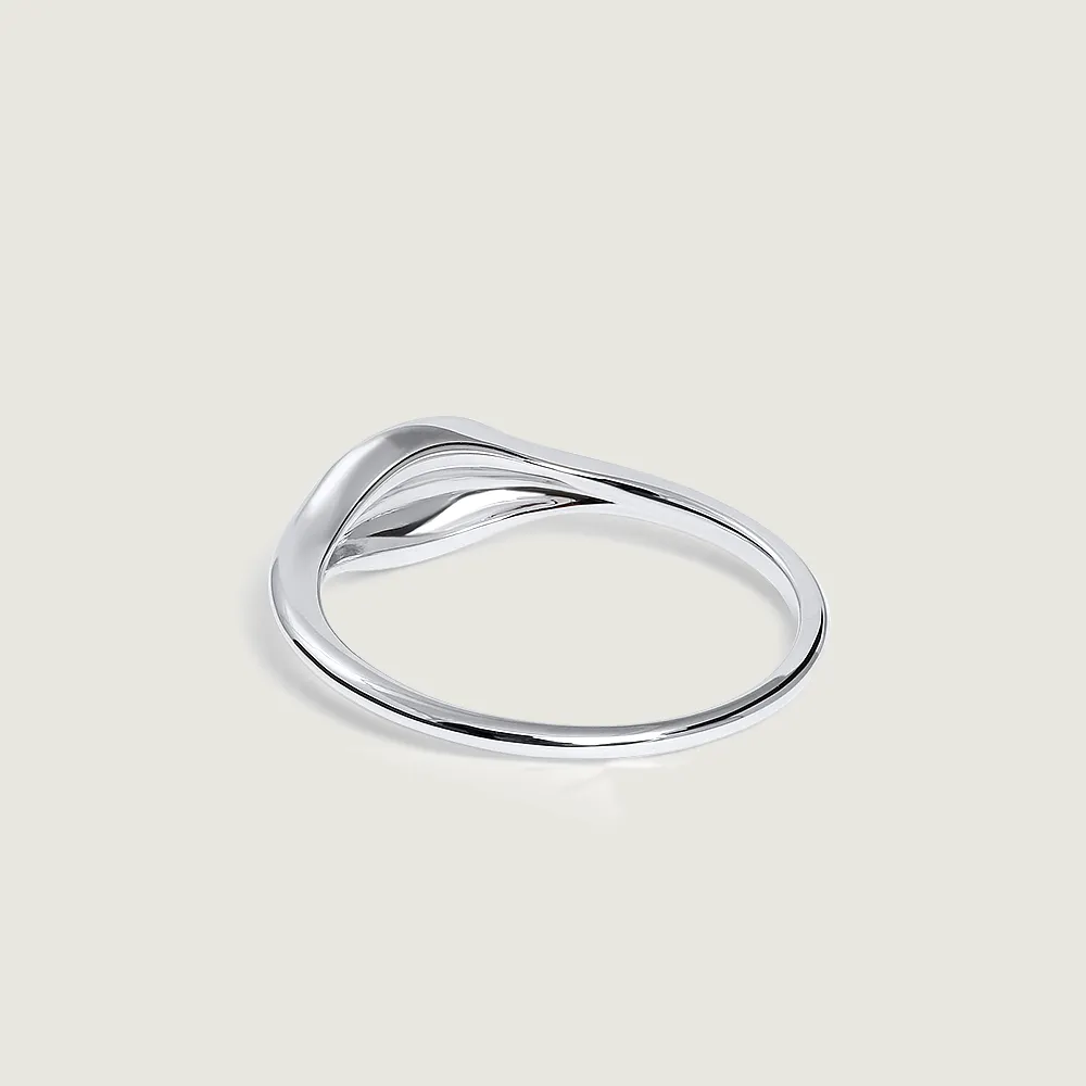 White Gold Signet Ring